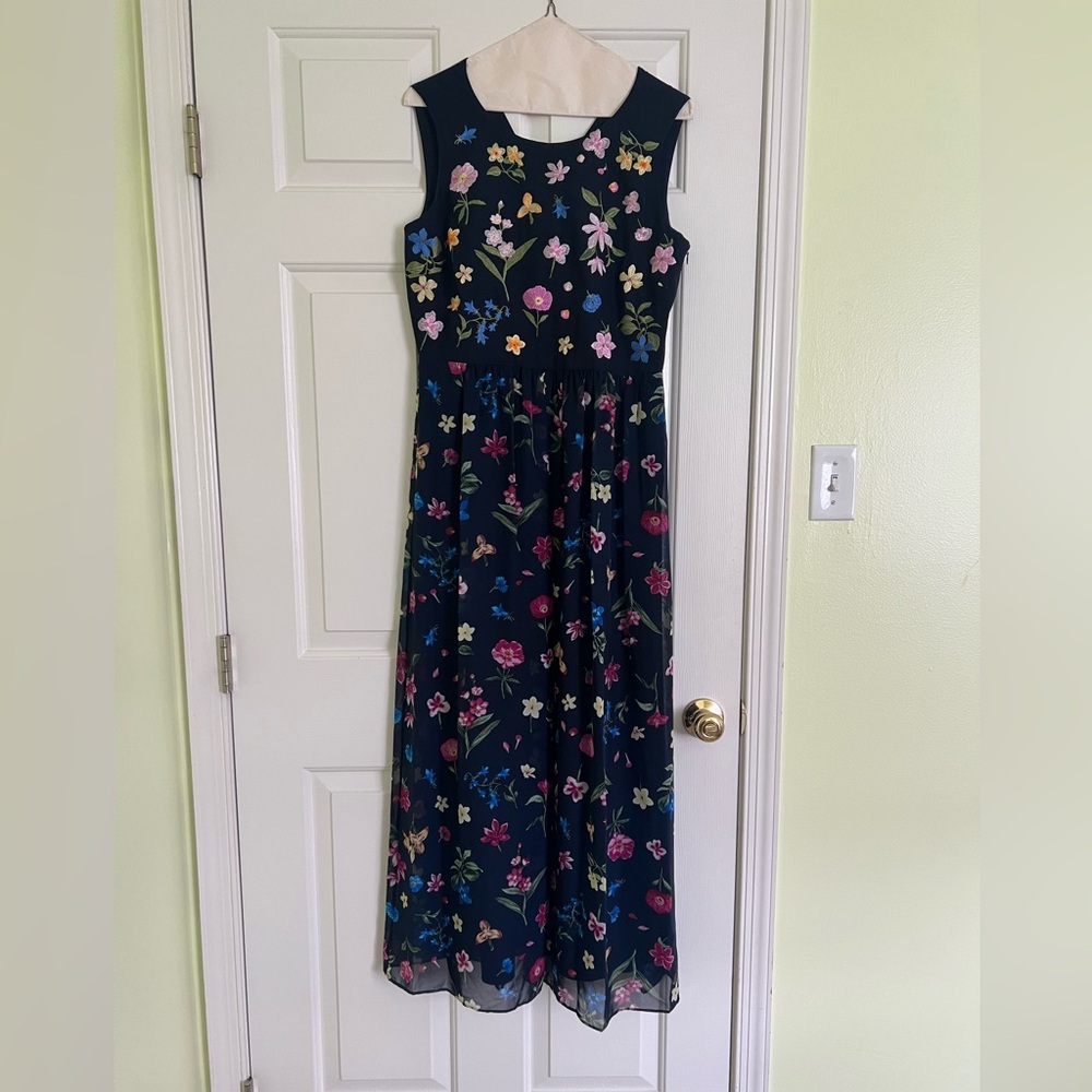 Tahari Navy Dress